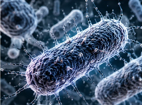 Editorial 3D visualization of Yersinia pestis bacteria